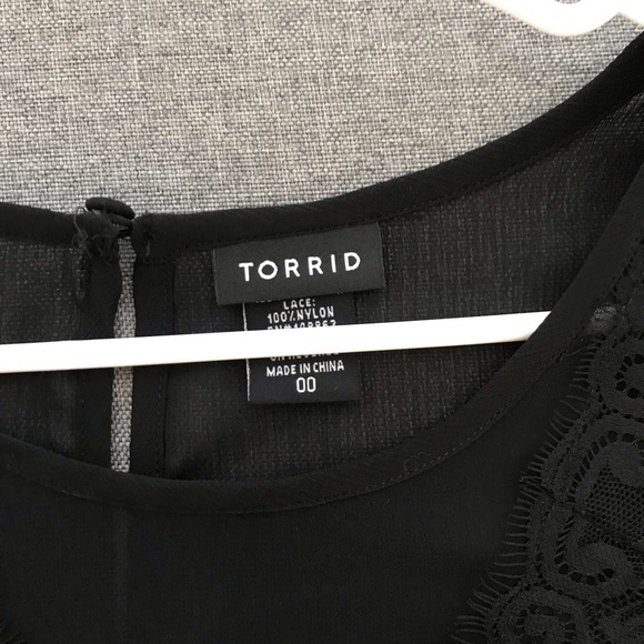 Torrid black sheer top - Picture 3 of 3
